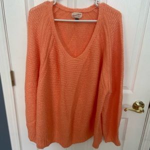 Bright coral Cozy Sweater